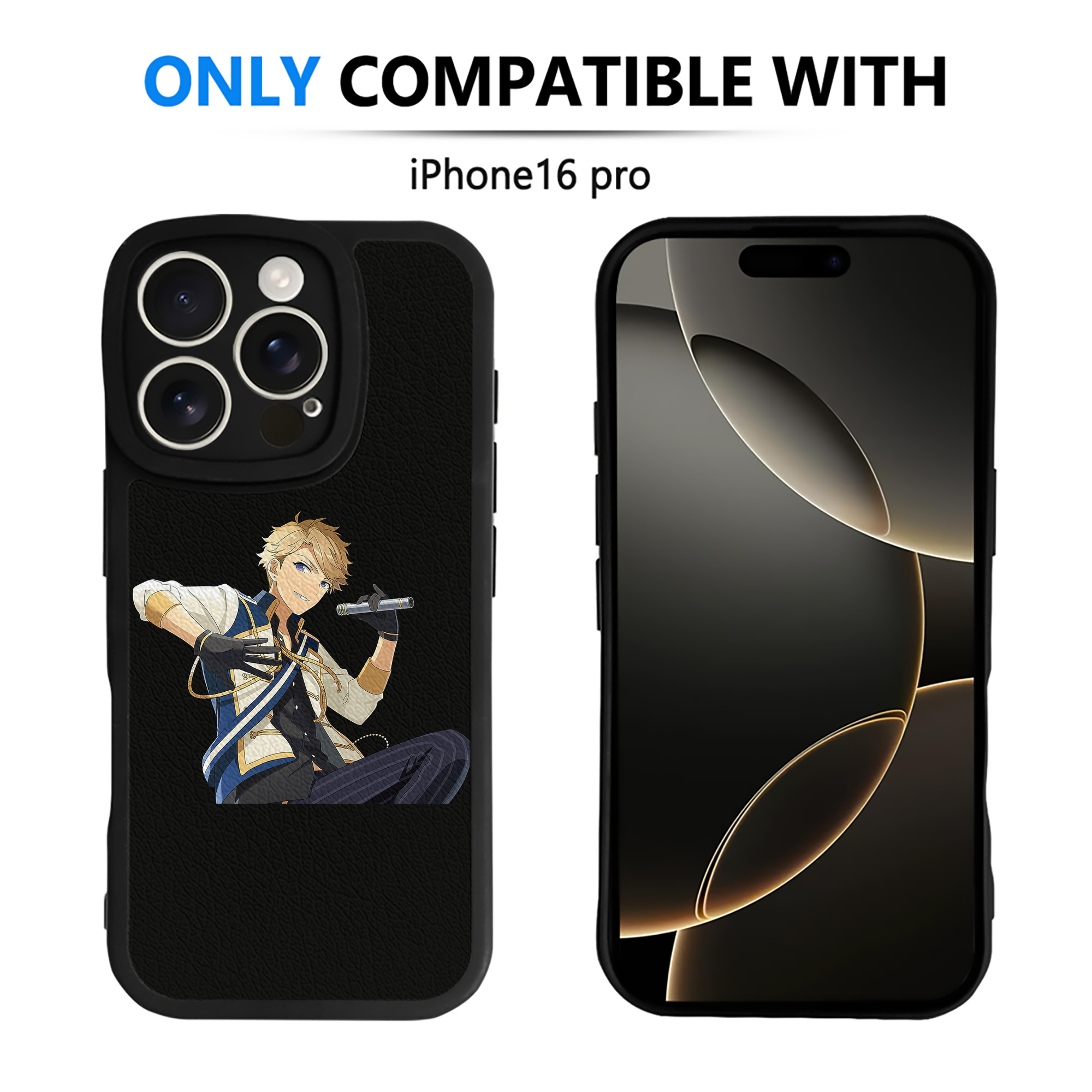 （画像用） あんさんぶるスターズ! Ensemble Stars 【iPhone 16シリーズ対応】シリコンスマホケース（レザー調） 材質：シリコン